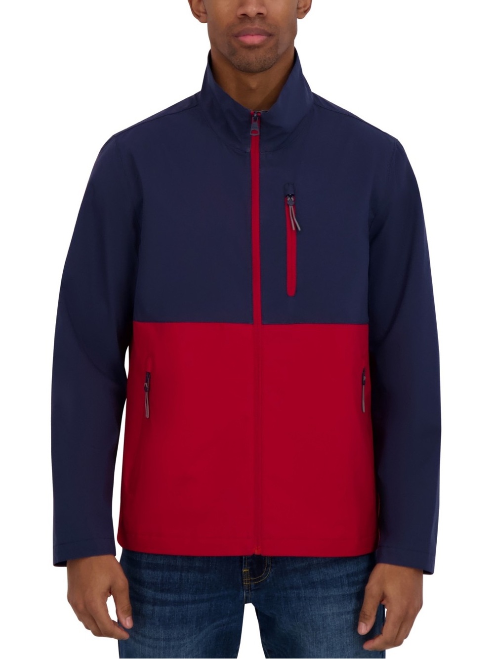Nautica Men's Zip-Front Lightweight Packable Track Jacket